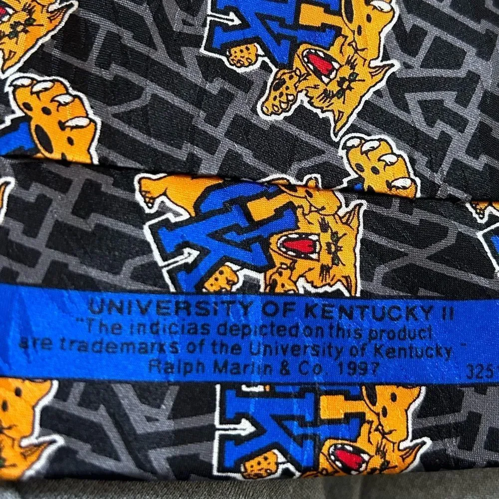 Vintage Kentucky Wildcats UK RM Sport 1997 Neck Tie